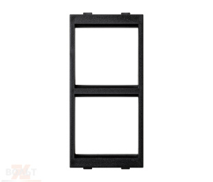 Адаптер на 2 модуля K45 с вертикальной фиксацией механизмов цвета графит Connect