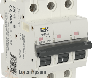 ARMAT Автоматический выключатель M06N 3P B 4А IEK