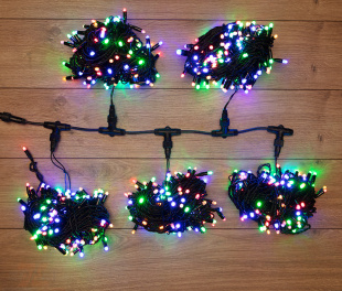 Гирлянда LED ClipLight 24V, 5 нитей по 20 метров, МУЛЬТИ NEON-NIGHT (323-509)